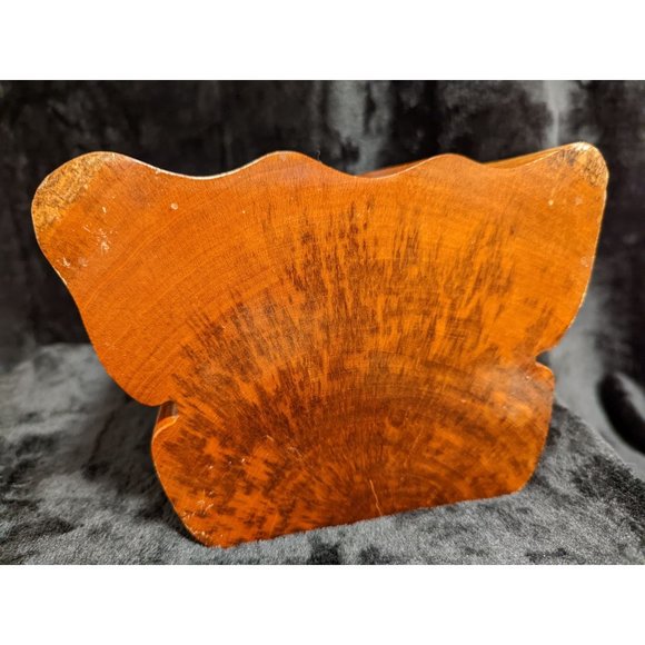 Handcrafted Wooden Mahogany Jewelry Trinket Box Barbados Williams Legacy - Picture 6 of 10